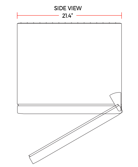 Marchia CR2 24" Compact Glass Door Refrigerator