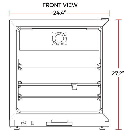 Marchia CF2 24" Compact Glass Door Freezer