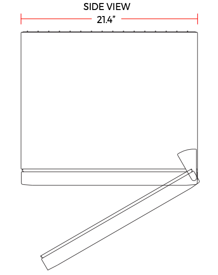 Marchia CF2 24" Compact Glass Door Freezer