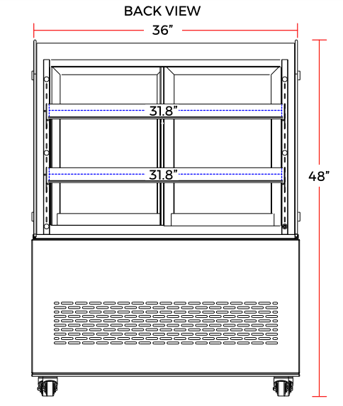 Marchia MB36 36" Refrigerated Bakery Display Case