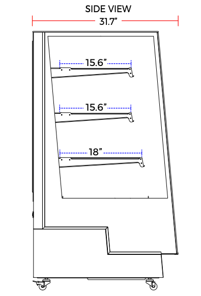 Marchia TMB48 48" Refrigerated Bakery Display Case