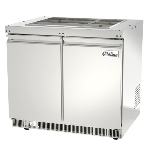 Coldline CBT-36 36" Stainless Steel Refrigerated Salad Bar, Buffet Table, Self Service