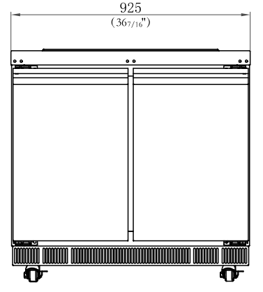 Coldline CBT-36 36" Stainless Steel Refrigerated Salad Bar, Buffet Table, Self Service