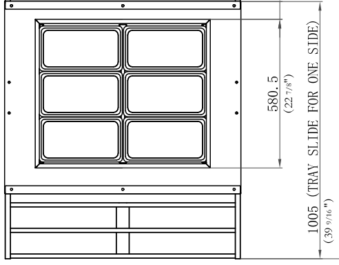 Coldline CBT-36-CSG 36" Stainless Steel Refrigerated Salad Bar, Buffet Table with Sneeze Guard, Tray Slide and Pan Cover, Self Service