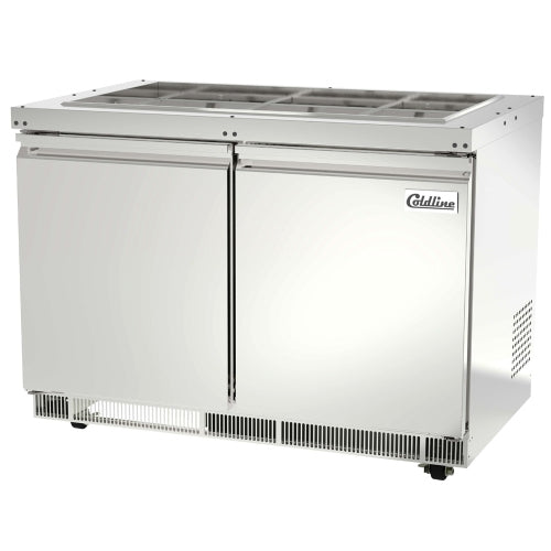 Coldline CBT-48 48" Stainless Steel Refrigerated Salad Bar, Buffet Table, Self Service