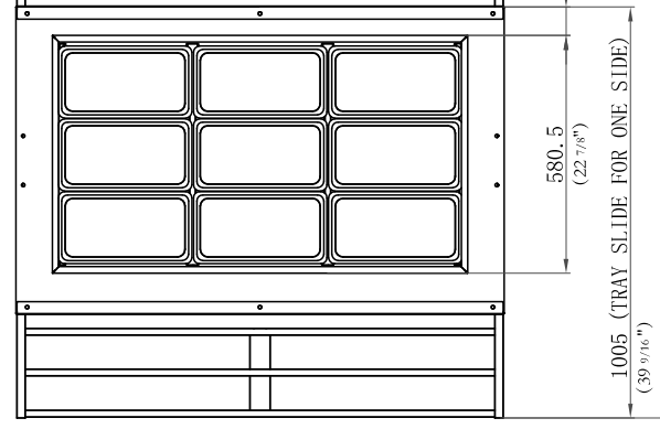 Coldline CBT-48-CSG 48" Stainless Steel Refrigerated Salad Bar, Buffet Table with Sneeze Guard, Tray Slide and Pan Cover, Self Service