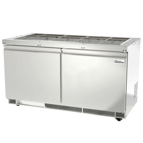 Coldline CBT-60 60" Stainless Steel Refrigerated Salad Bar, Buffet Table, Self Service