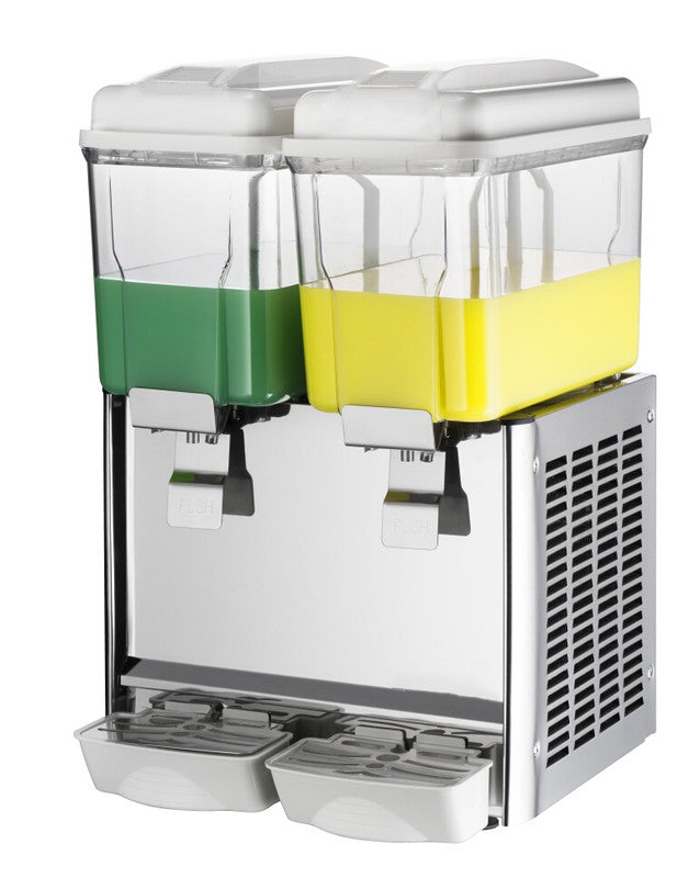 Coldline CBD-2 Double 3 Gallon Bowl Refrigerated Beverage Dispenser with Stirring System