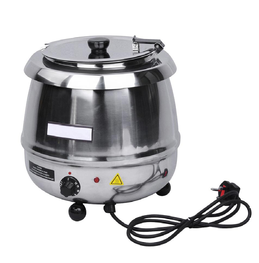 Prepline PSS-6000 10 Liter Stainless Steel Black Commercial Soup Kettle