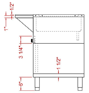 Prepline GSTC30-2S 32" Two Well Gas Hot Food Steam Table with Enclosed Base