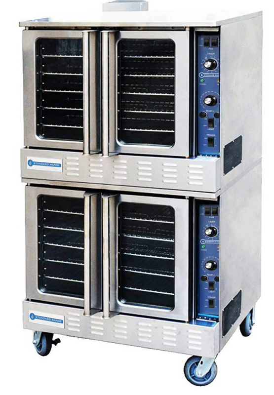 Standard Range SR-COE-DBL-240 Double Deck Full Size Electric Convection Oven, 240 Volt, Single Pahes