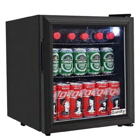 Unity U-CR1 17" Black Countertop Display Refrigerated Merchandiser