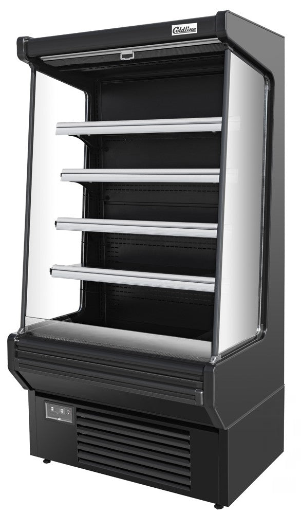 Coldline SOC-51-B 51" Black Refrigerated Air Curtain Merchandiser