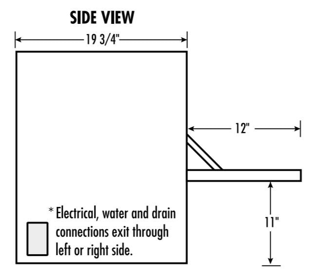 Jet-Tech F-14 Multi Purpose Countertop Warewasher, High Temp, with Built-in Booster