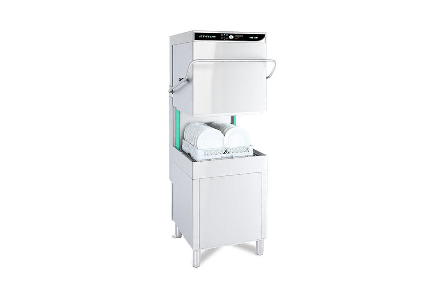 Jet-Tech 757E Door Type Dishwasher, High-Temp, Built-in Booster, 60 Racks Per Hour