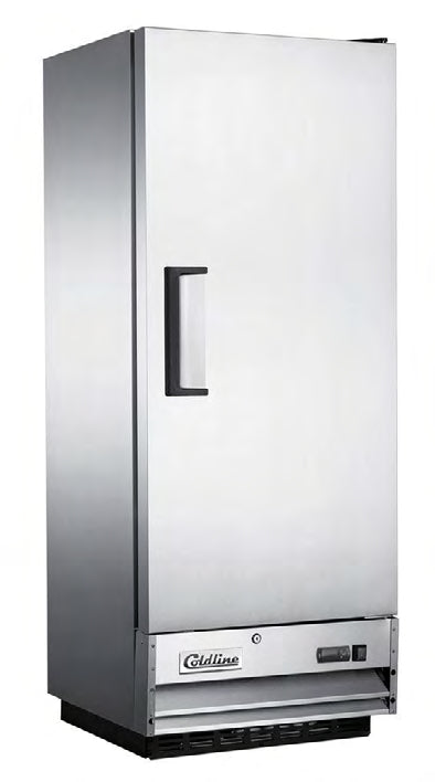 Coldline C12F 25" Reach-in Freezer, 23.5" Narrow Depth, 64.7" Height, 11 Cu. Ft.