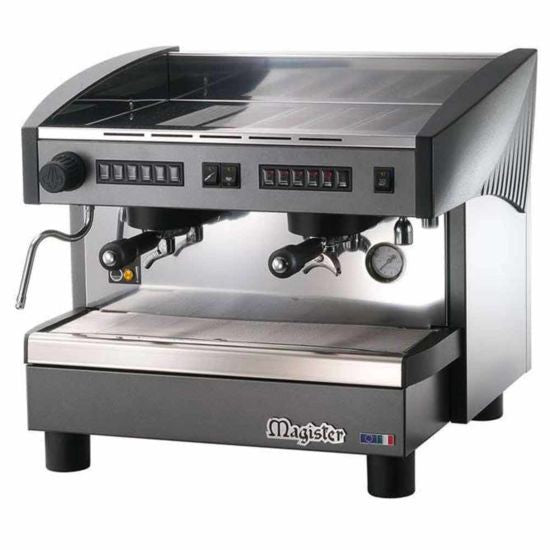 Magister Stilo ES70 Espresso Coffee Machine, Compact 2 Groups, Tall Cup, 4.9 Liter Boiler Capacity, with Steam Wand