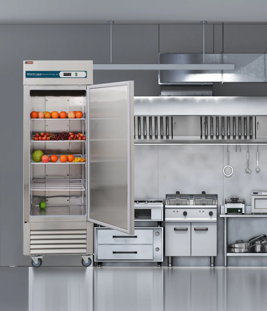 Westlake WKR-23B 23 Cu.ft Stainless Steel Reach-in Refrigerator