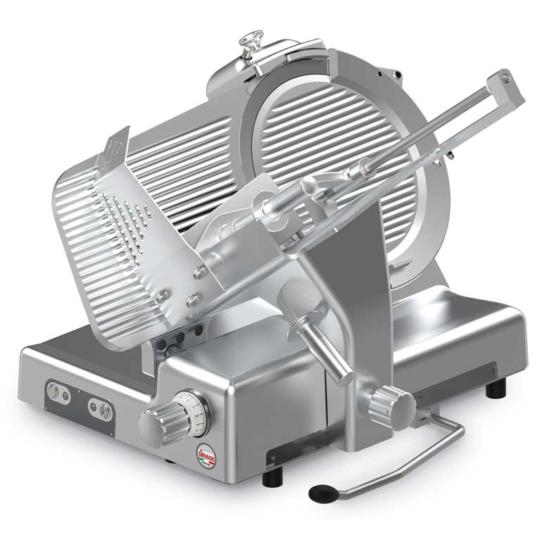 Sirman 16354028SNA Galileo 350 Evo Top 14" Blade Full Size Heavy Duty Deli Slicer with Aluminum Knobs