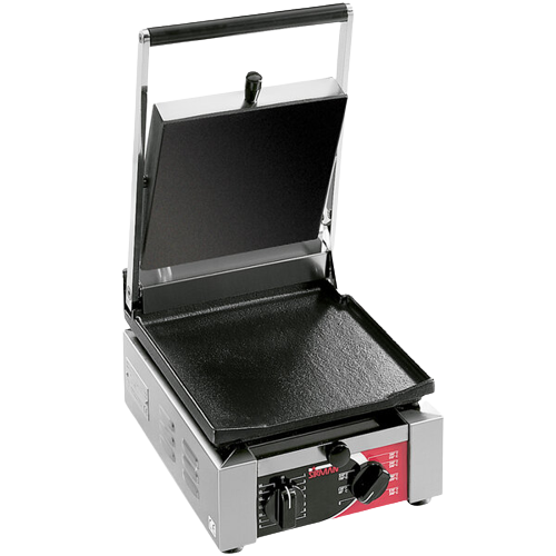 Sirman 34A1401105SI ELIO LL 10"x10" Panini Grill Flat Top and Flat Bottom with Timer