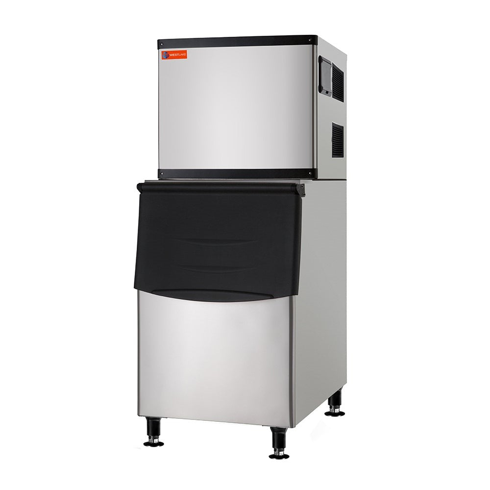 Westlake SK-329 350 lb. Capacity Ice Maker with Bin 275 lb., Full Cube, Air Cooled
