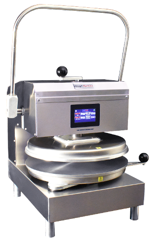 DoughXpress D-TXM-2-18 Dual Heat Stainless Steel Dough Press, Precise Thickness Control, for Pizzas & Tortillas