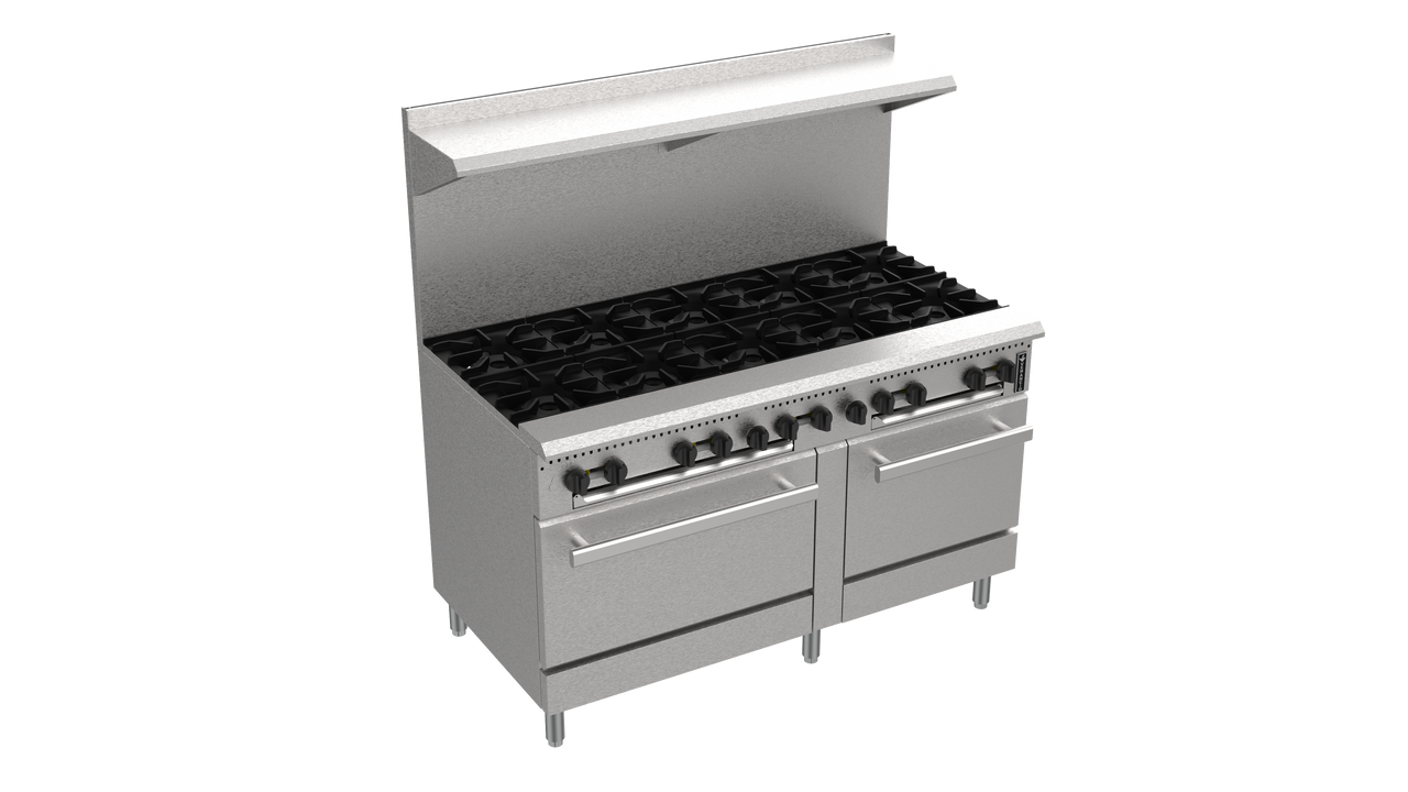 Venancio PRO60G-ST 60" Range with 10 Burners and 2 Oven, Prime Series