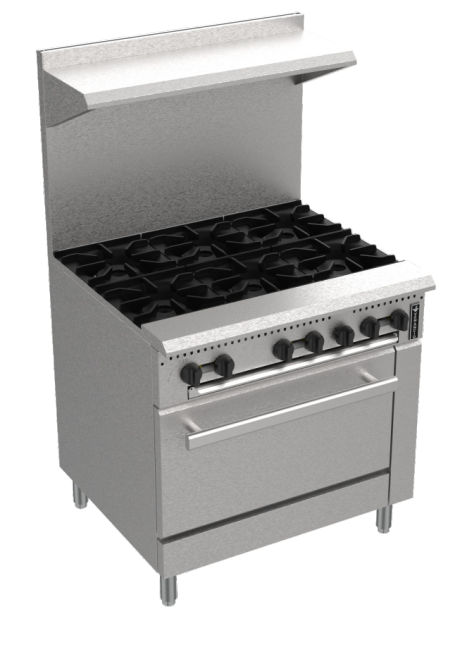 Venancio PRO36G-CO 36" Range with 6 Burners and 1 Convection Oven, Prime Series