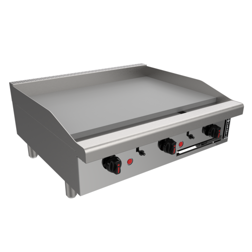 Venancio R18CT-18G 18" Elite Manual Griddle with 3 Burners, 3/4" Thick Plate, Restaurant Series