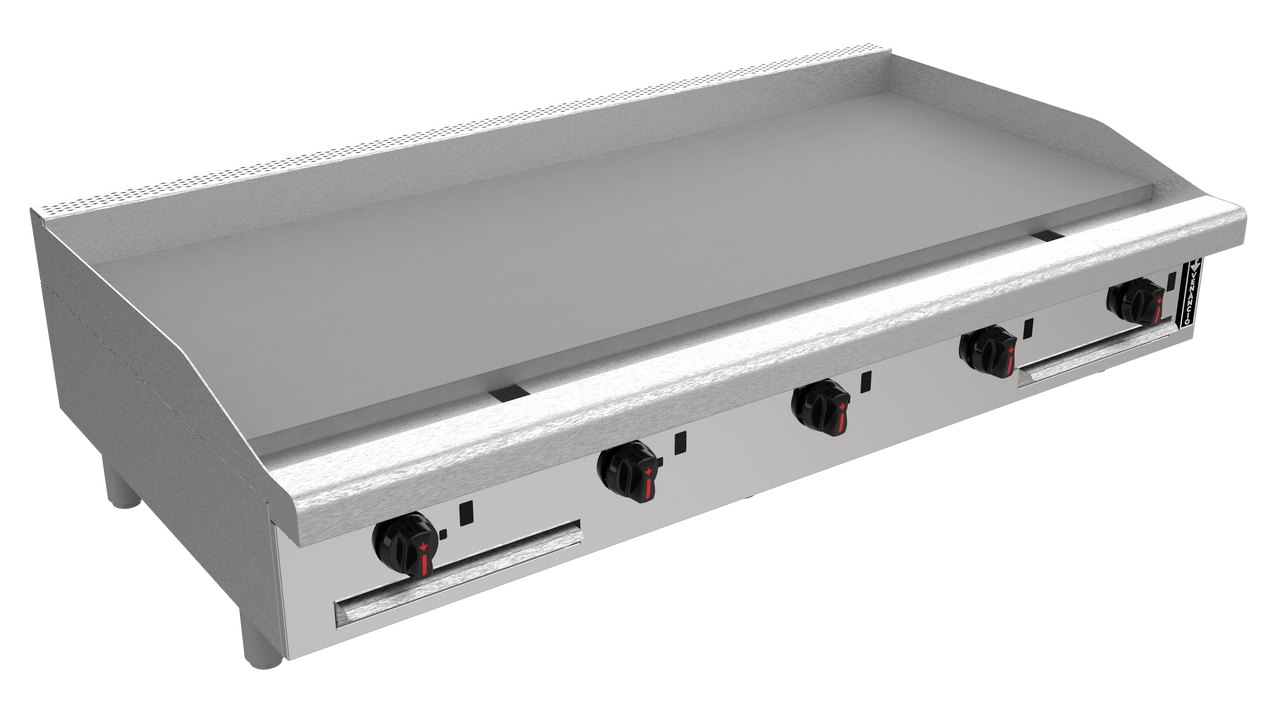 Venancio R60CT-60G 60" Elite Manual Griddle with 5 Burners, 3/4" Thick Plate, Restaurant Series