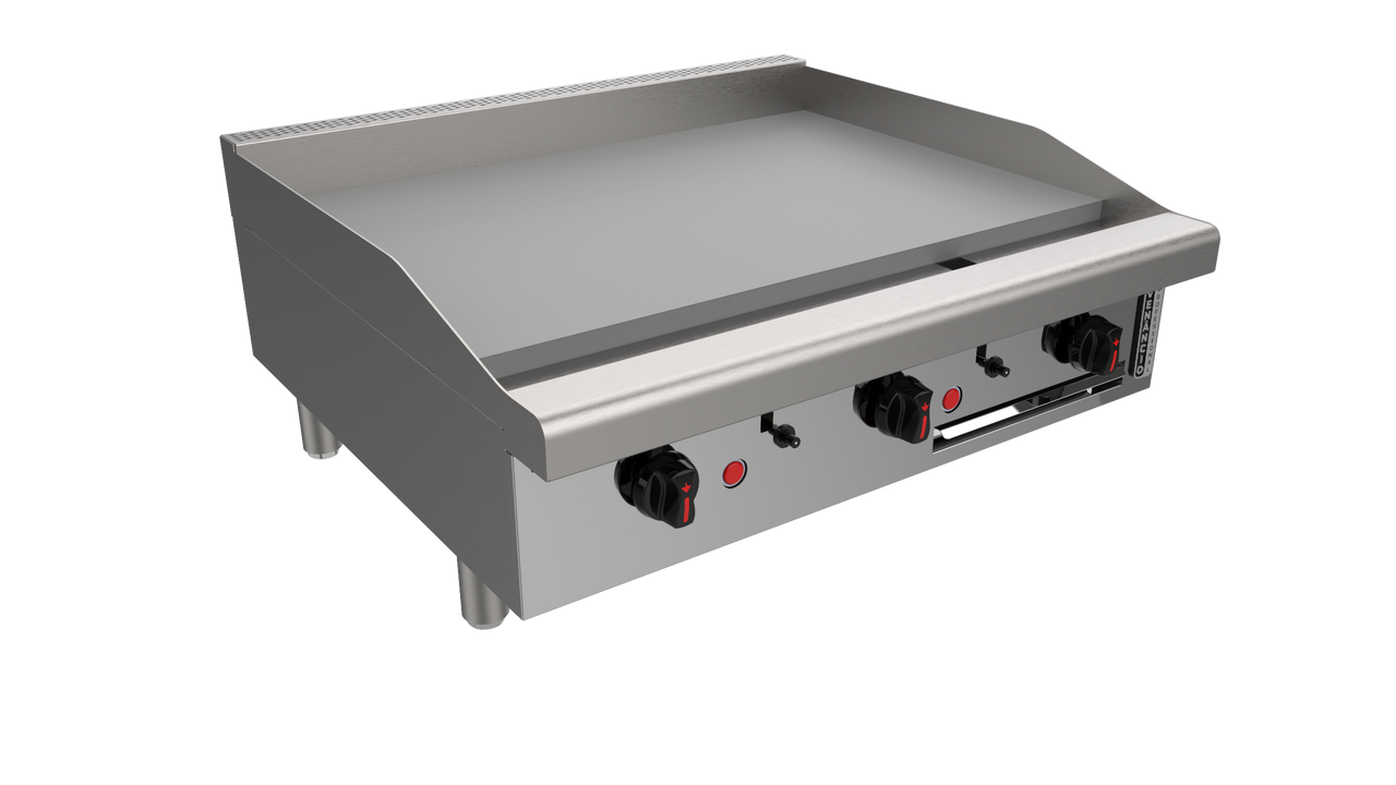 Venancio R36CT-36T 36" Elite Thermostatic Griddle with 3 Burners, 1" Thick Plate, Restaurant Series