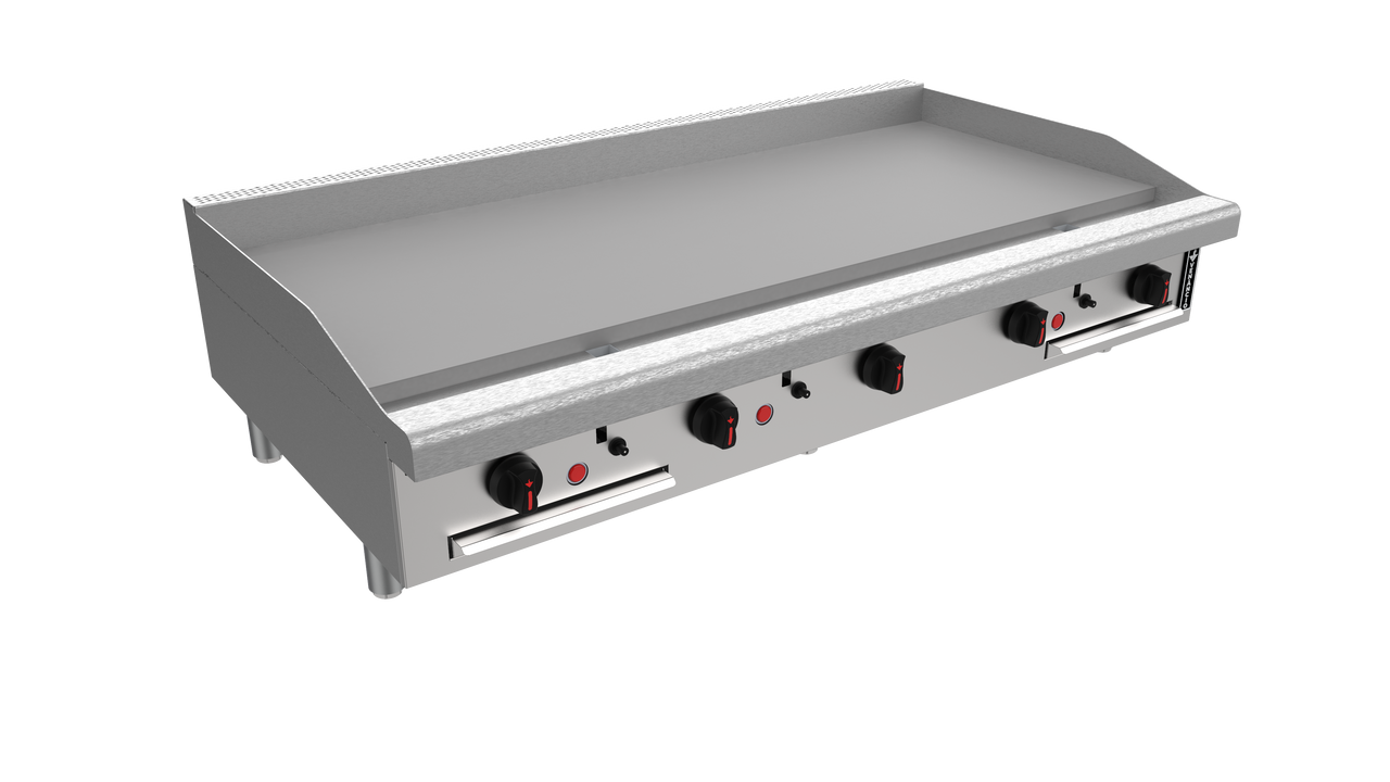 Venancio R60CT-60T 60" Elite Thermostatic Griddle with 5 Burners, 1" Thick Plate, Restaurant Series