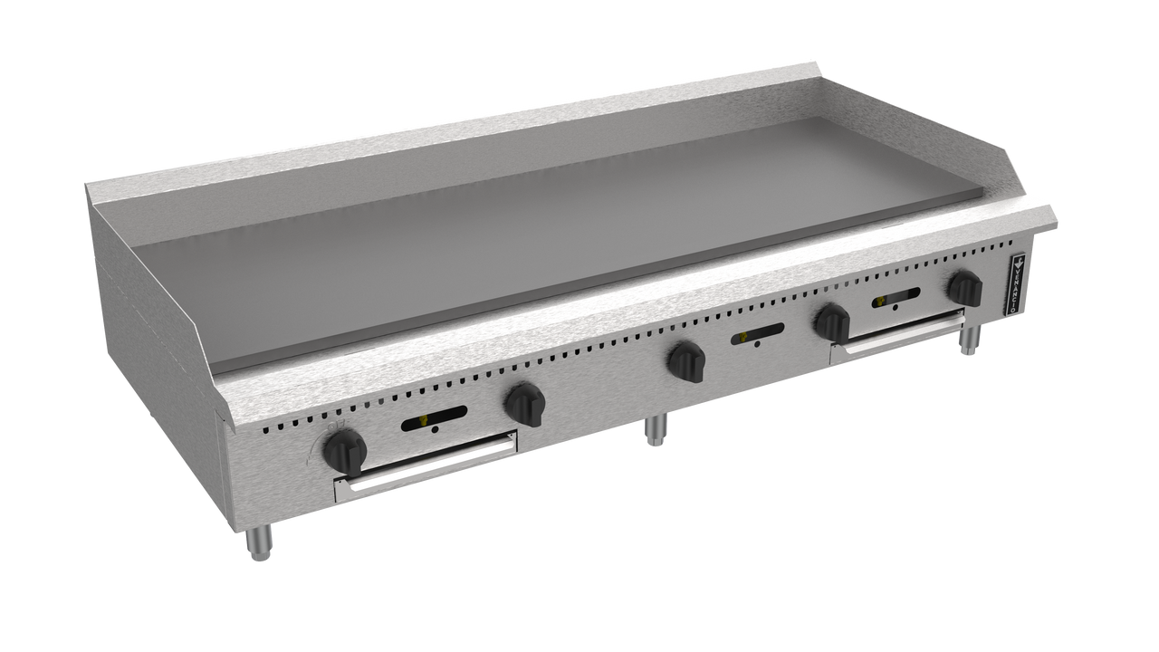Venancio PGM60G-CT 60" Manual Countertop Griddle with 5 Burners, Prime Series