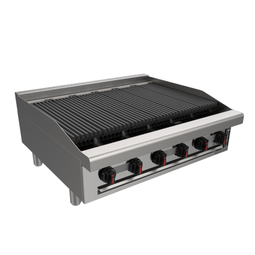Venancio R36CT-36C 36" Elite Radiant Charbroiler with 6 Burners, Restaurant Series