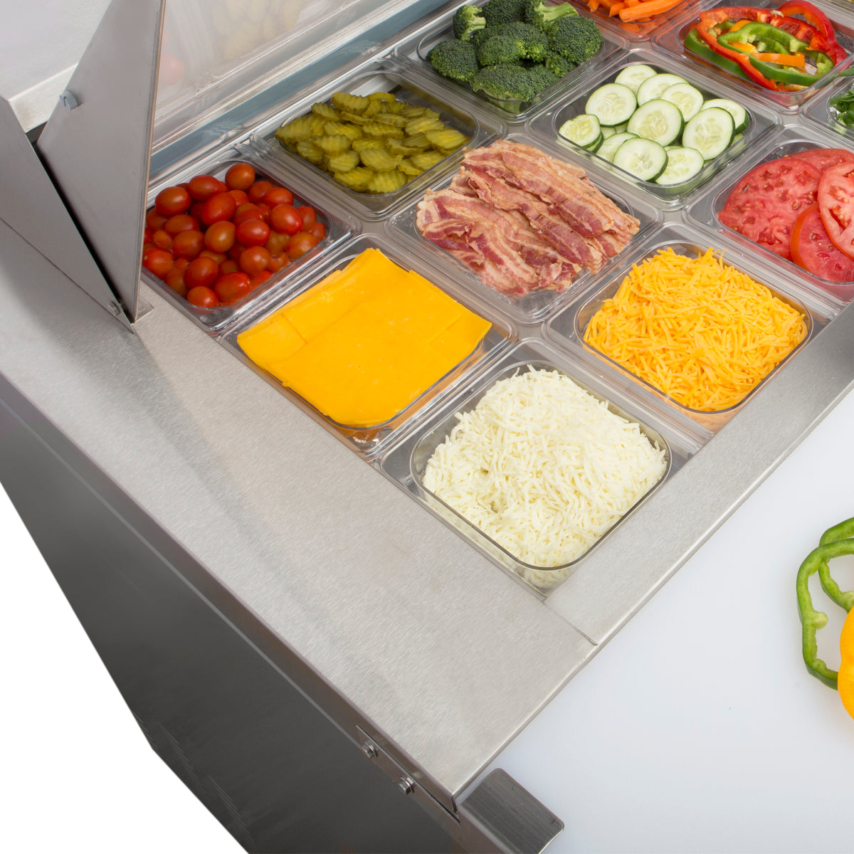 Maxx Cold MXCR29MHC X-Series One-Door Refrigerated Mega Top Prep Table, 29"W, 7 cu. ft. Storage Capacity, in Stainless Steel