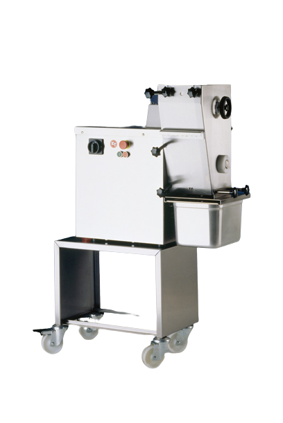 Jaccard FS19-201809 High Speed Strip Slicer with 9mm Straight Edge Blade Set, Feeding Tray & Stand