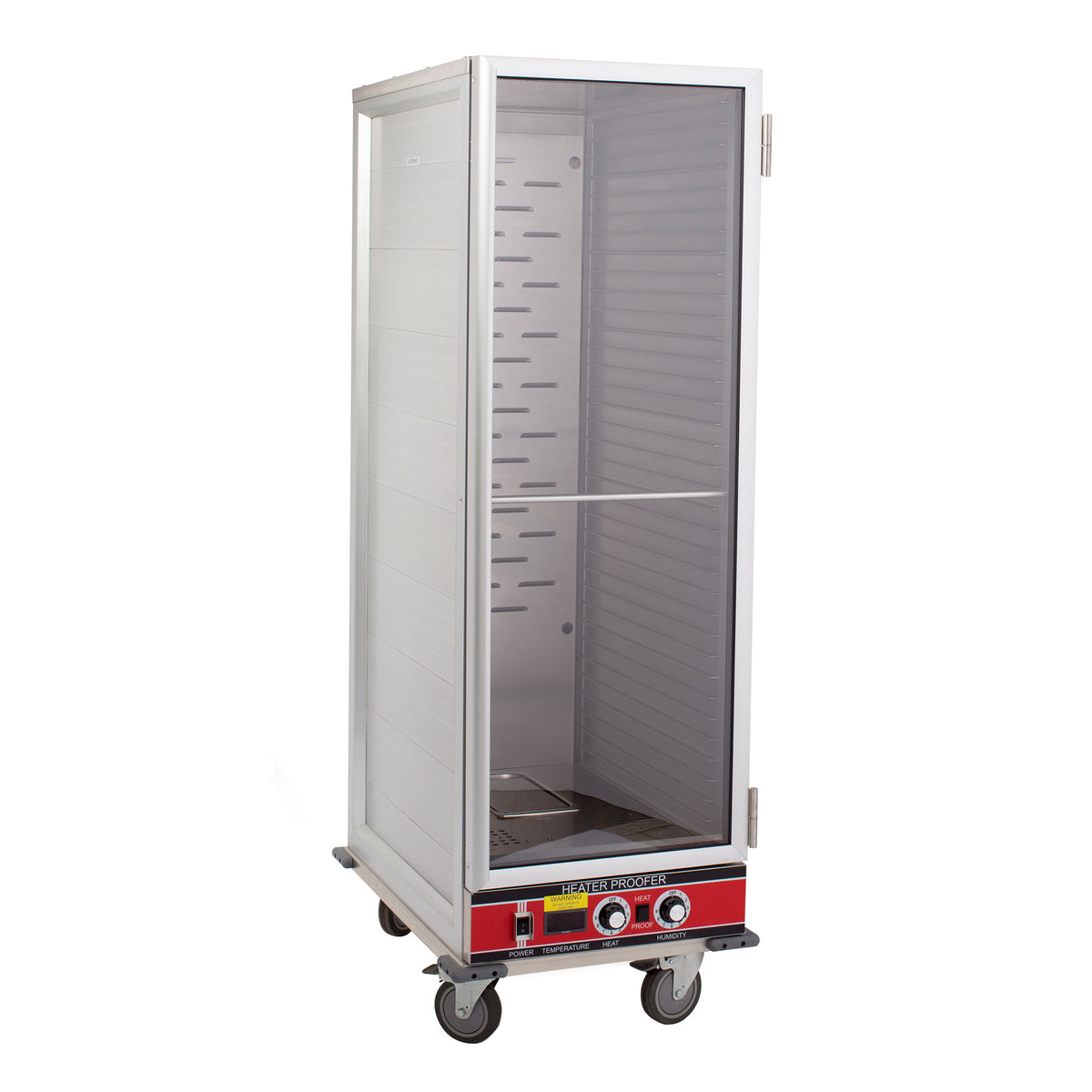 BevLes HPC Full Size Non-Insulated HPC Proofing & Holding Cabinet, 1 Clear Door, in Silver (HPC-6836)
