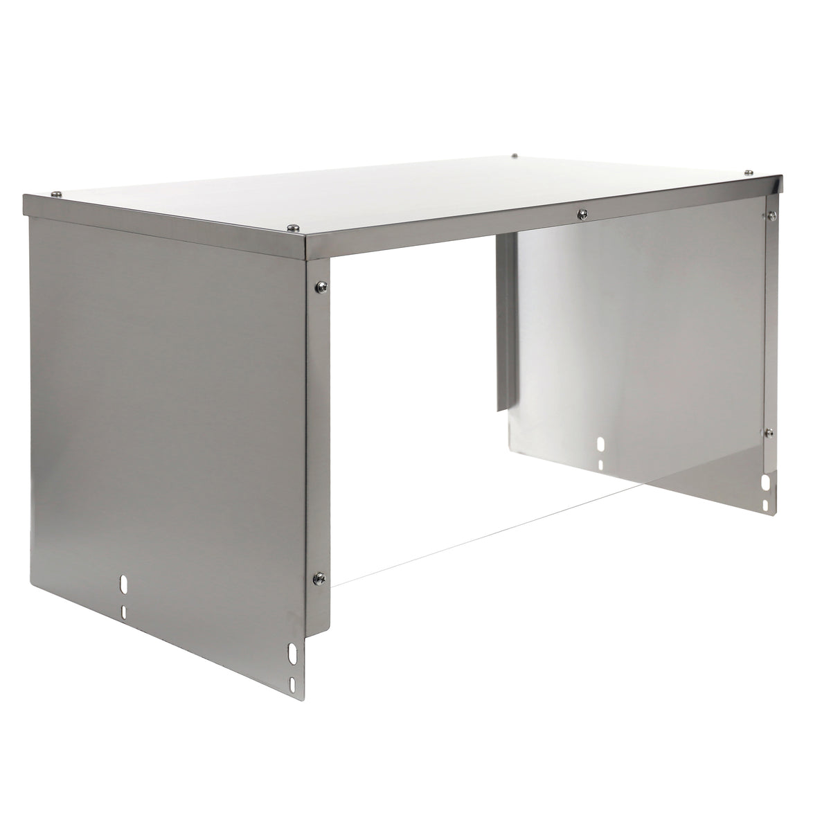 BevLes BVSG-12 Sneeze Guard for 4-Well Steam Tables, 12"W, in Silver (BVSG-12-4)