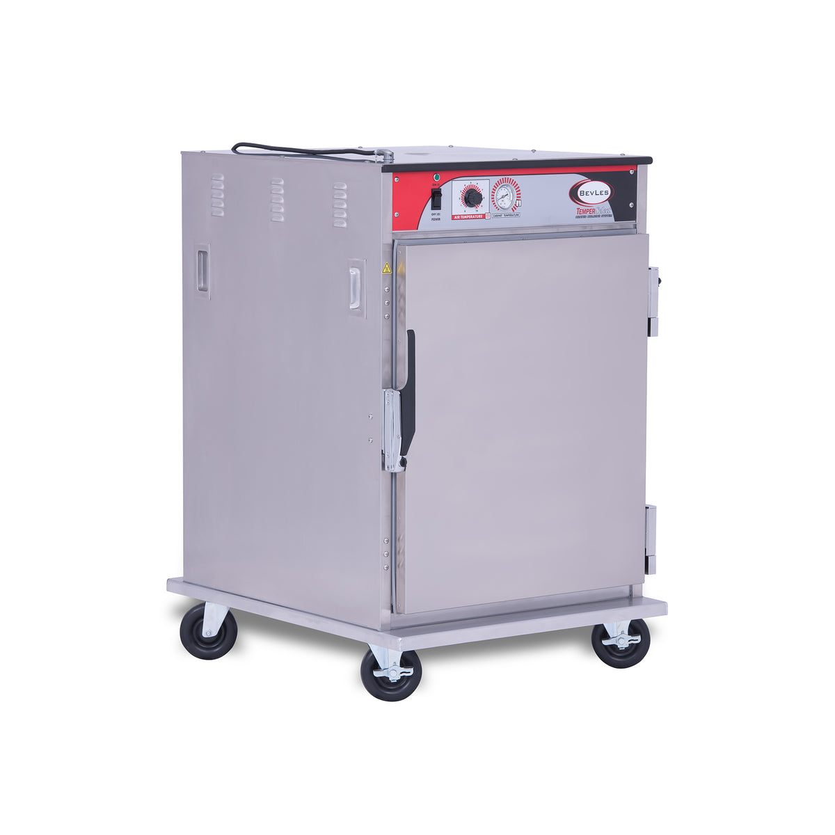 BevLes HTSS44-PT Temper Select - Pass Thru 1/2 Size Heated Holding Cabinet, Universal Width, 230V, in Silver (HTSS44W64-PT)