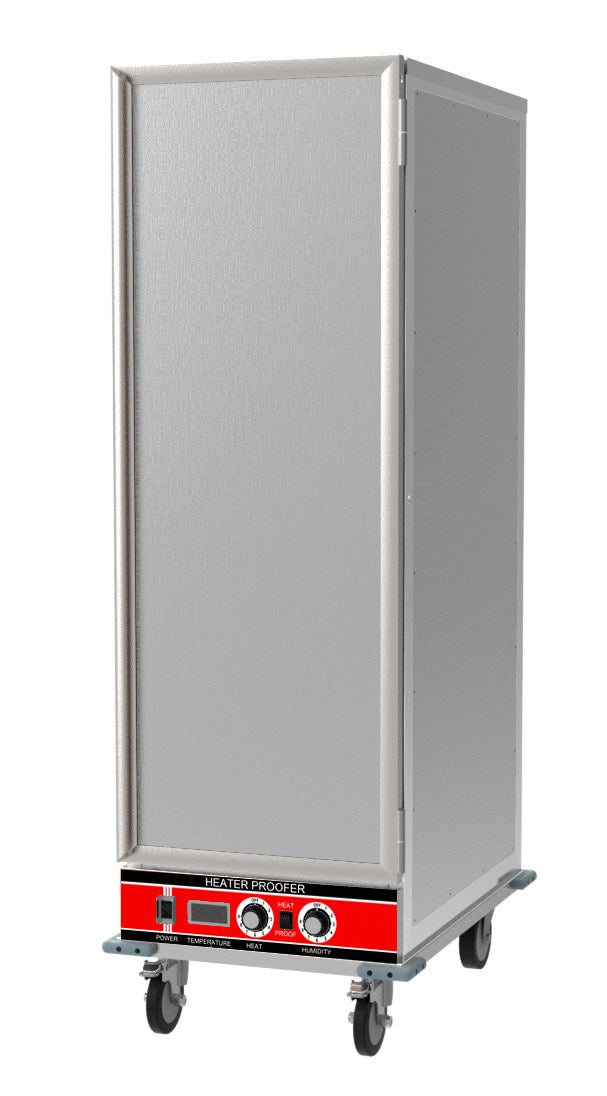 BevLes HPIS Full Size Insulated HPC Proofing & Holding Cabinet, 1 Solid Door, in Silver (HPIS-6836)