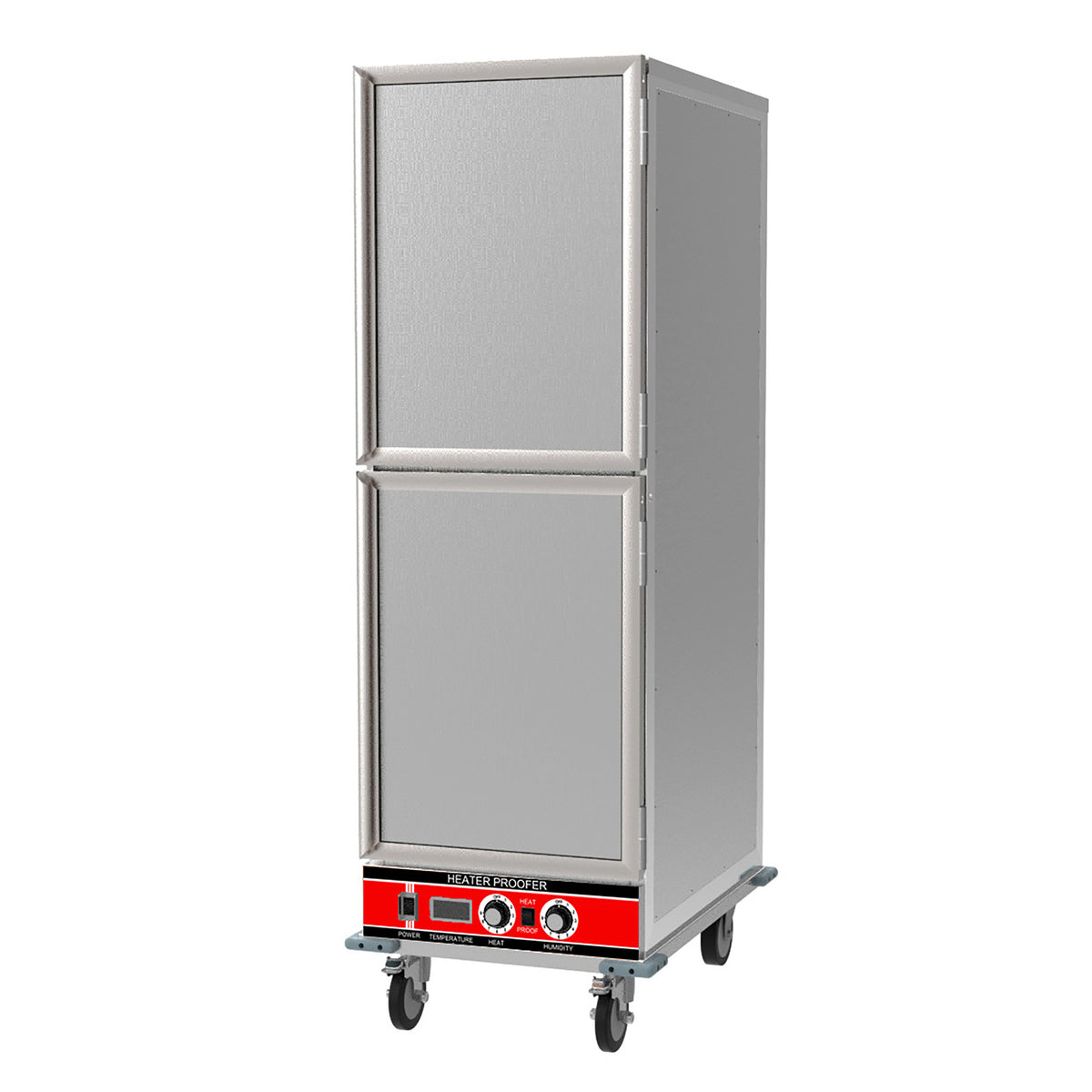 BevLes HPIDS Full Size Insulated HPC Proofing & Holding Cabinet, 2 Solid Dutch Doors, in Silver (HPIDS-6834)