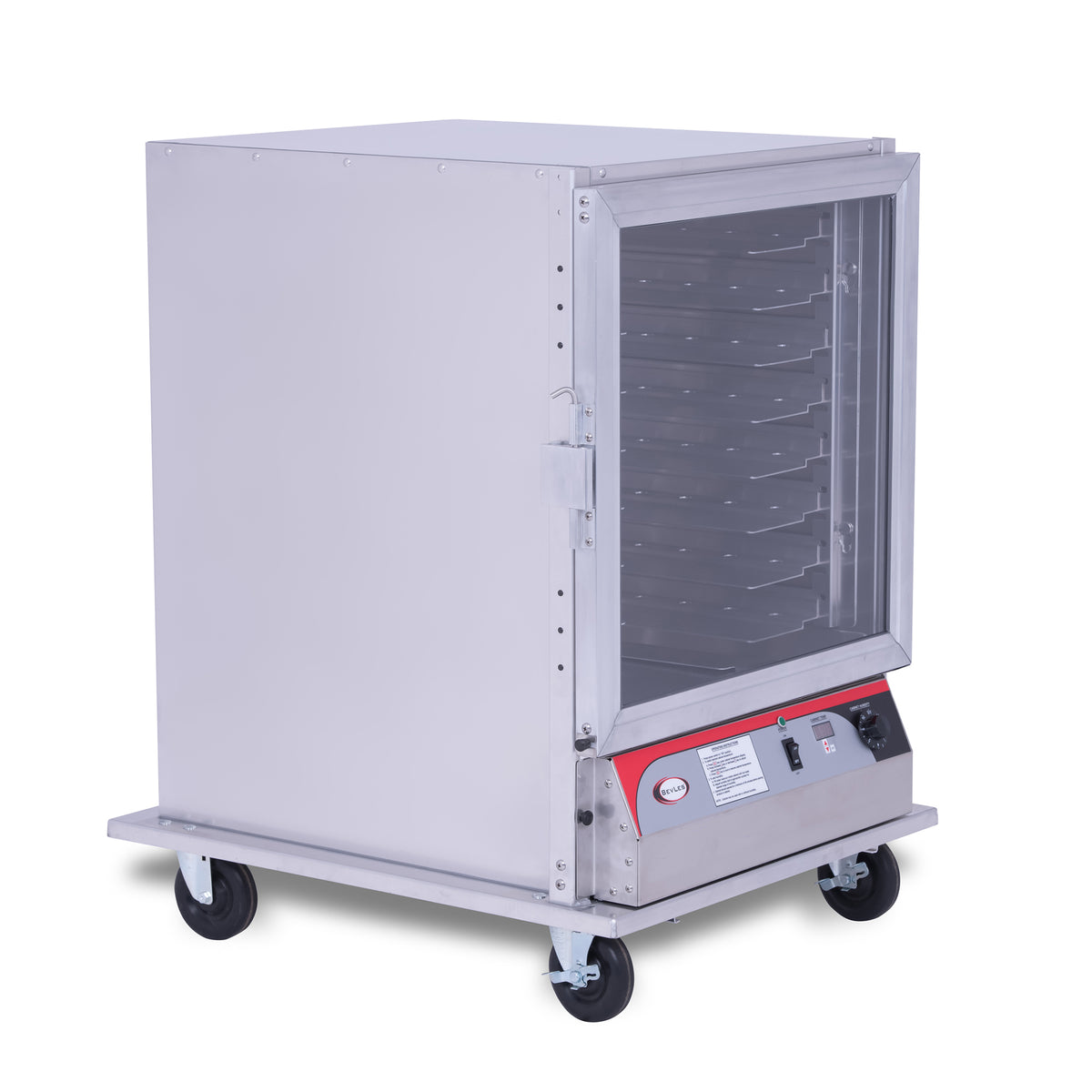 BevLes PICA44-16INS-A 1/2 Size Insulated PICA Proofing Cabinet, 115V, Right Hand Hinge, 1 Door, in Silver (PICA44-16INS-A-1R1)