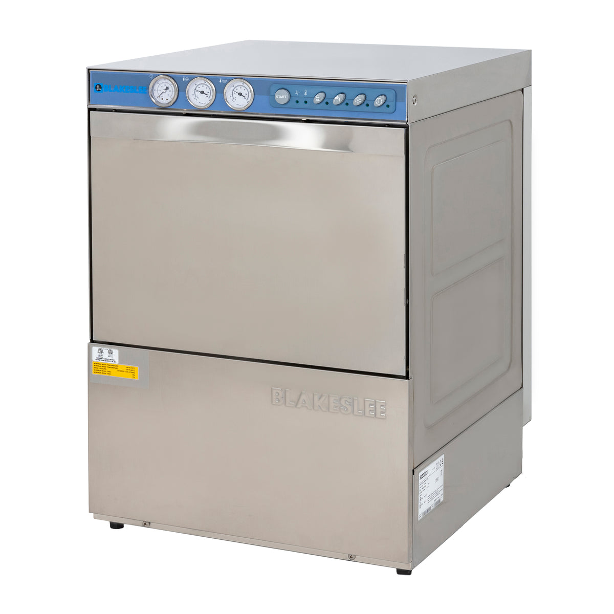 Blakeslee G-3000 Undercounter Glass Dishwasher, 23.25"W, 220-240V, 60Hz, 3 Phase, in Silver (G-3000-3)