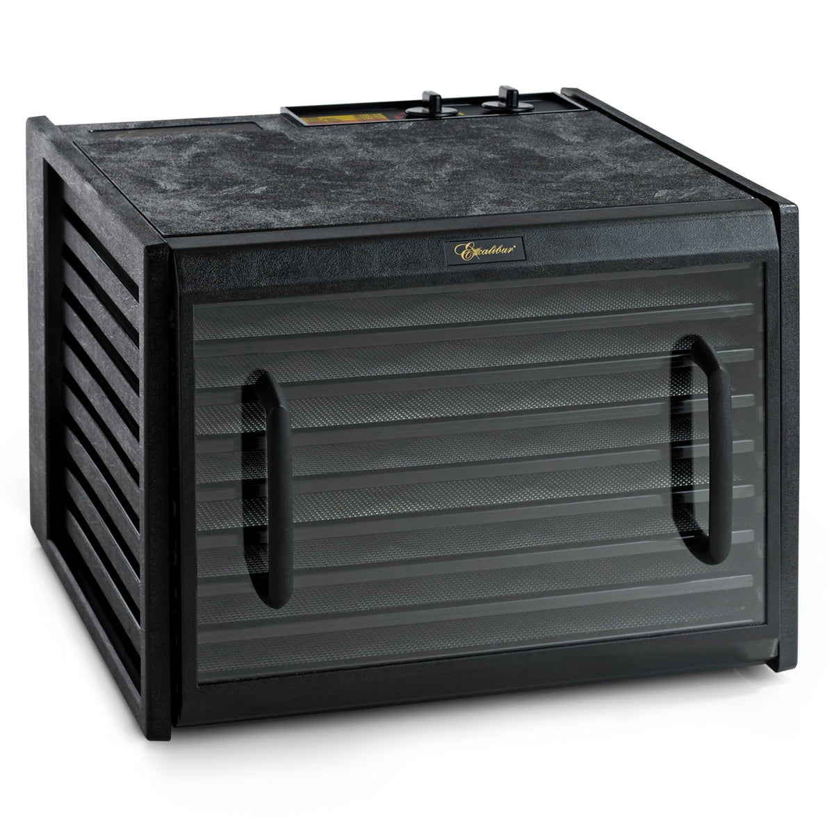 Excalibur 3926 3926TB Black 9Tray Food Dehydrator, 15 SQ. Ft. Drying Space, Adjustable Thermostat, 26-Hr Timer