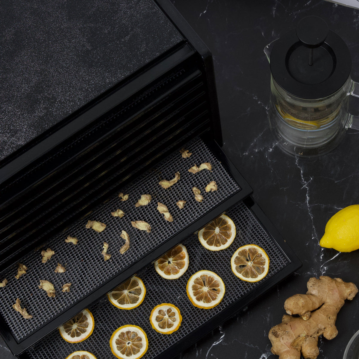 Excalibur 3900 9-Tray Food Dehydrator with Adjustable Thermostat, in Black (3900B)