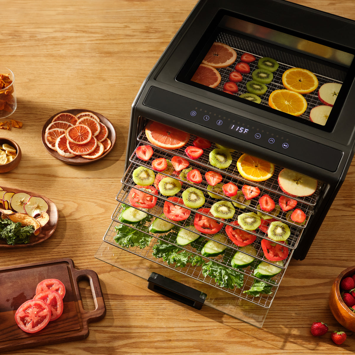 Excalibur DH06SS 6 Tray Performance Digital Dehydrator, in Stainless Steel (DH06SSSS13)