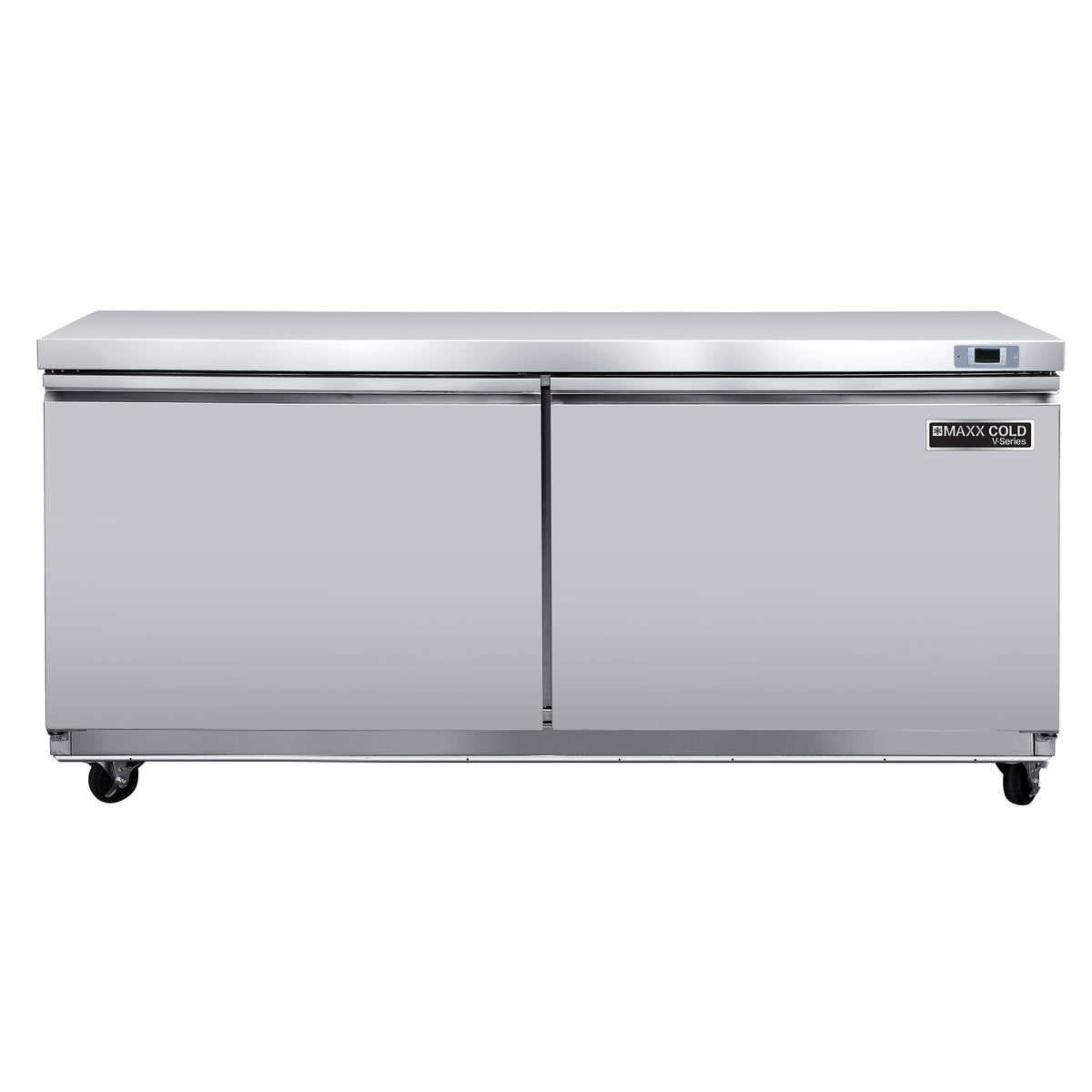 Maxx Cold MVR60UHC V-Series 2 Door Undercounter Refrigerator, 60"W, 18.5 cu ft, in Stainless Steel