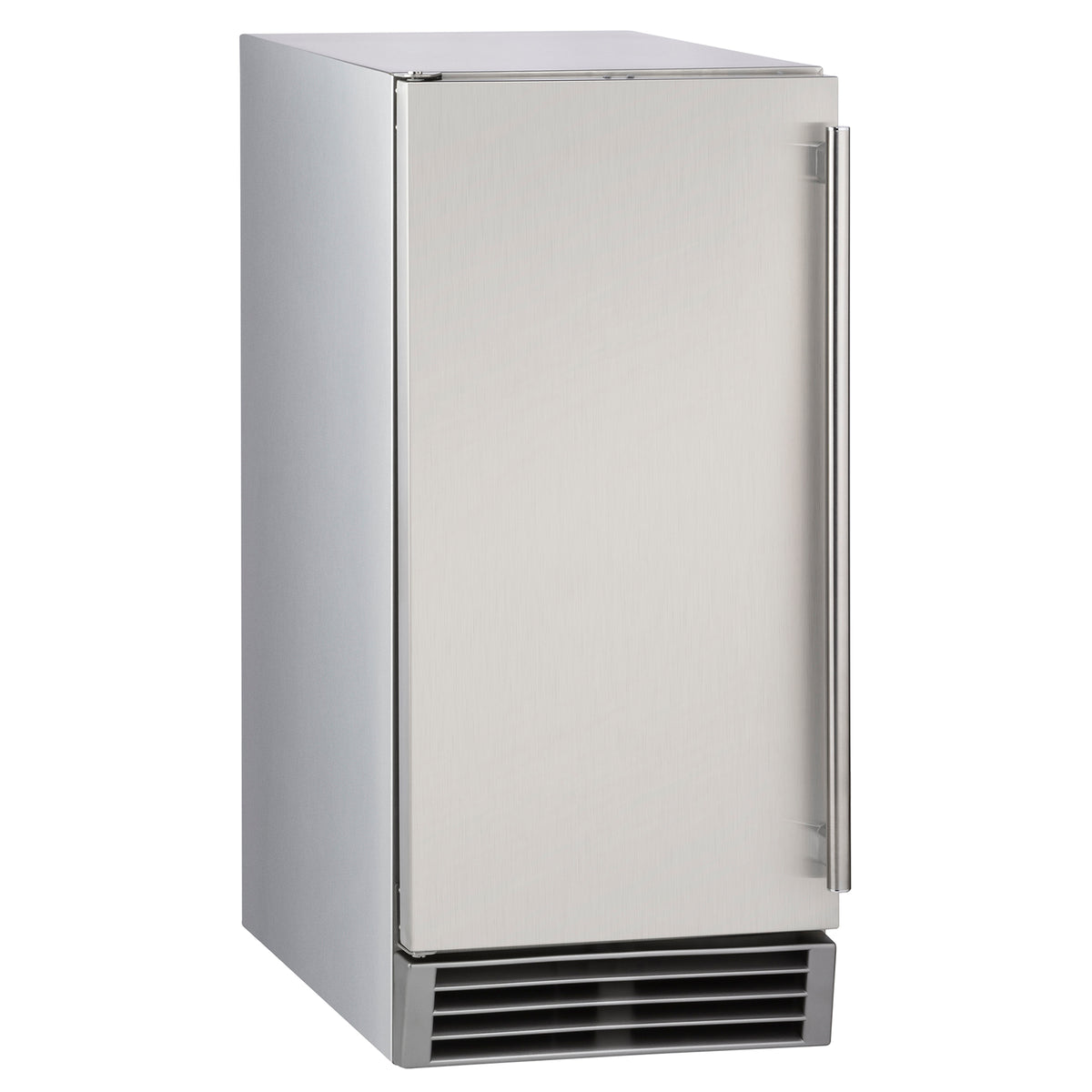 Maxx Ice MIM50P-O Premium Outdoor Self-Contained Ice Machine, 15"W, 65 lbs, Full Dice Ice Cubes, Energy Star Listed, in Stainless Steel