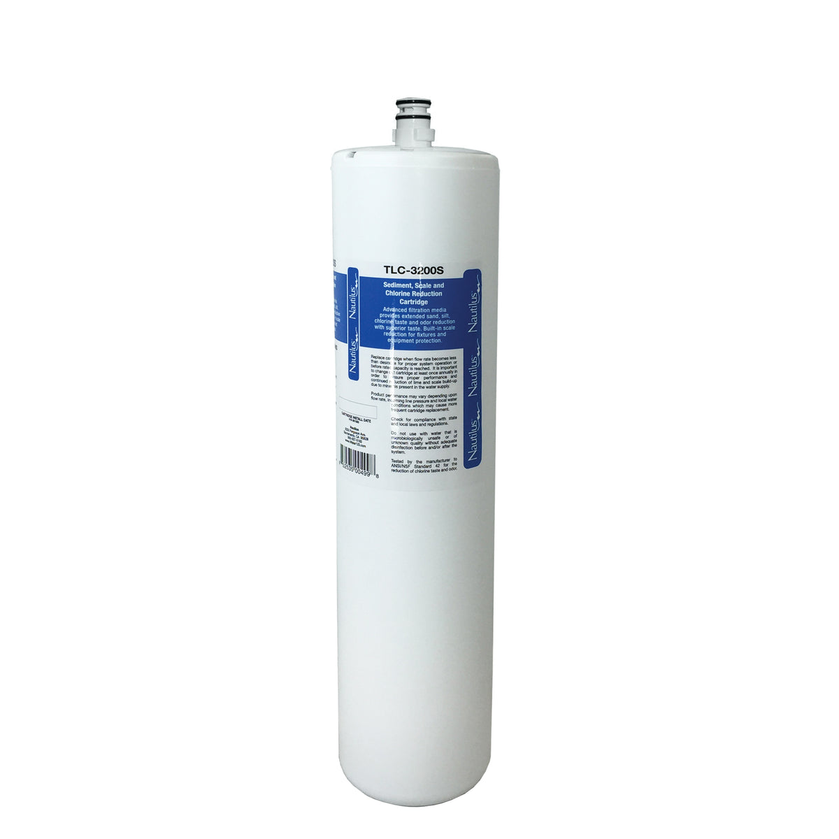 Maxx Ice TLC-3200S Premium Water Filter Replacement Cartridge, 27,000 gallons, 2.1gpm, in White