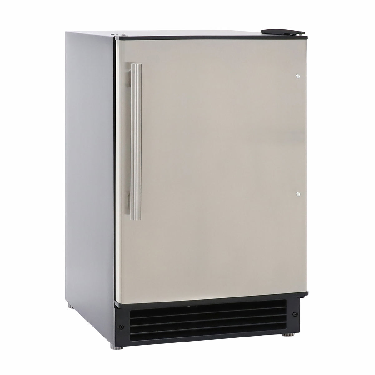 Maxx Ice MIM15 Countertop or Built-In Ice Maker, 15"W, 15 lbs, Crescent Ice Cubes, 12 lb Ice Storage Bin, in Black with Stainless Steel Door (MIMC15C)